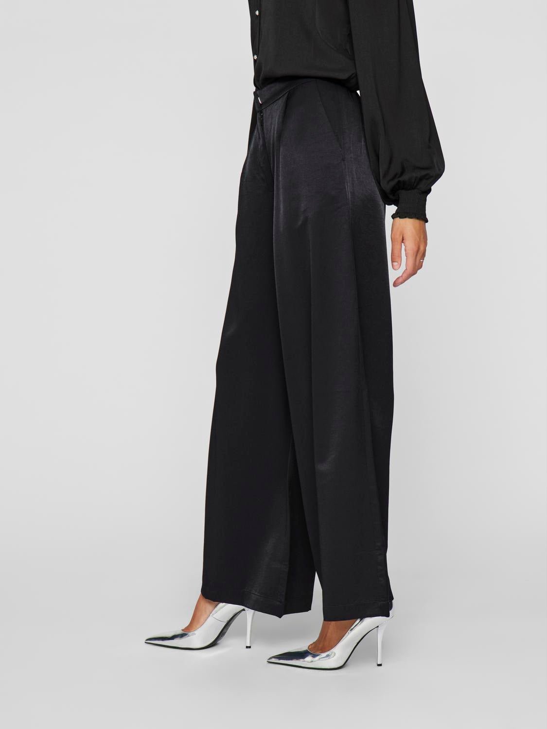VIGRY Trousers - Black Beauty - VERO MODA & VILA Bergvik